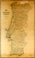 Carta Geográfica de Portugal, 1:500 000, publicada sob a direcção de Filipe Folque em 1865