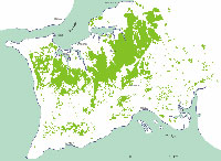 Distribuição do pinhal na Península de Setúbal
