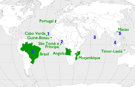 quantos paises tem a lingua portuguesa como oficial