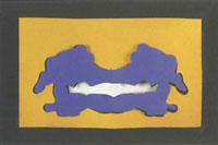 José Escada, S/ título, recorte azul, 1968