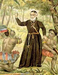 O Padre António Vieira pregando aos Índios