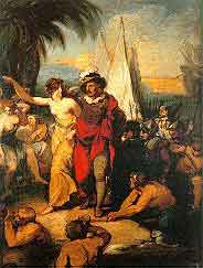 "Vasco da Gama na Ilha dos Amores" de Vieira Portuense 